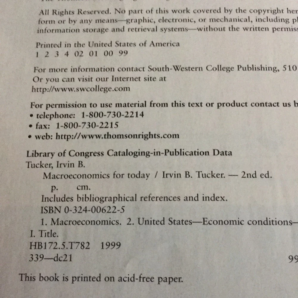 Macroeconomics for Today 2nd Edition Textbook Irvin B Tucker